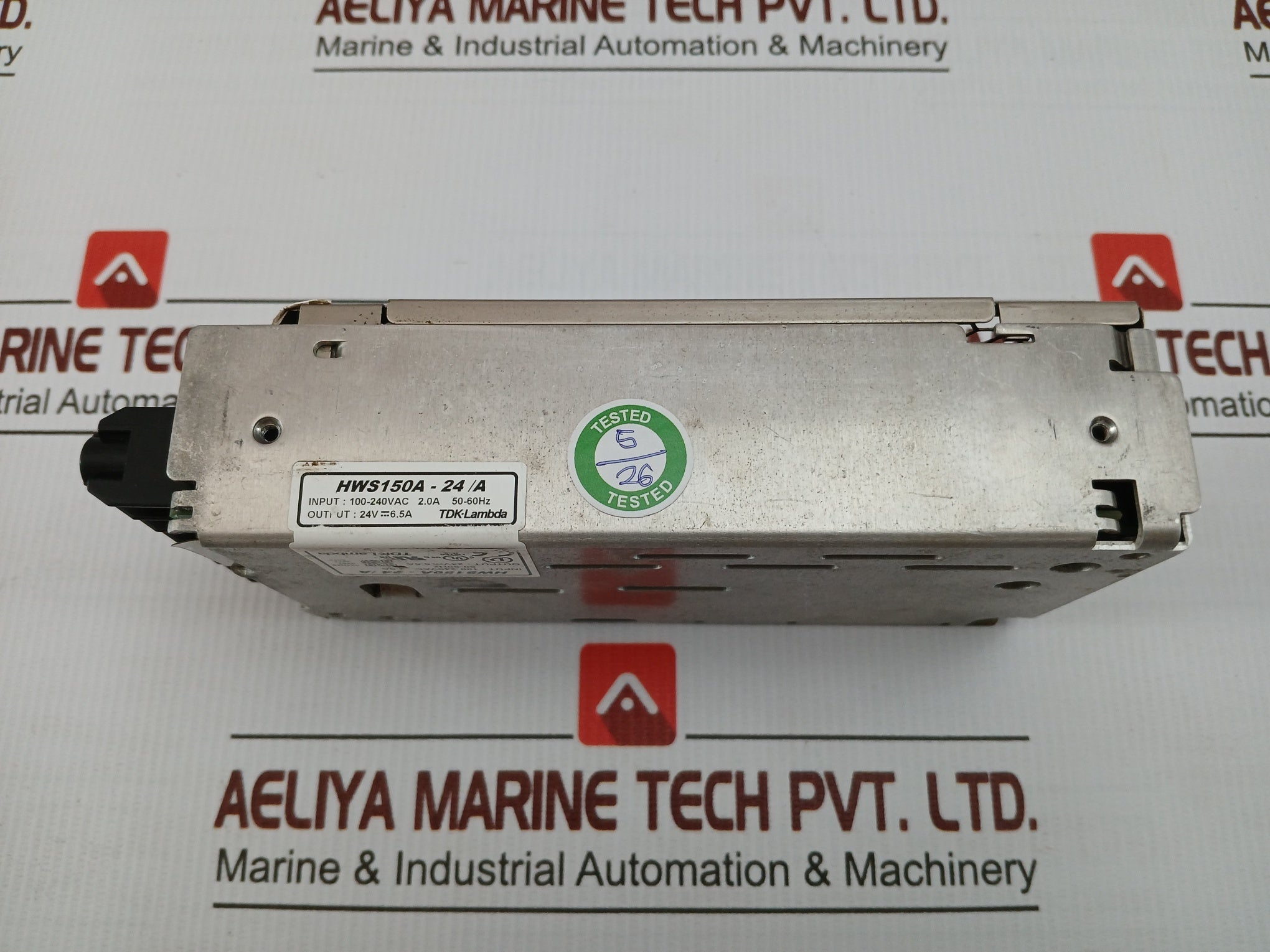 Tdk-lambda Enclosed Power Supply Input-100-240Vac/2.0A/50-60Hz Part No Hws150A-24/A