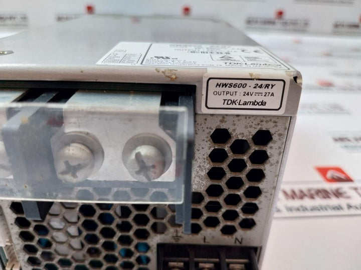 Tdk-lambda Hws600-24/Ry Switching Power Supply 100-240Vac 8.2A 50/60Hz