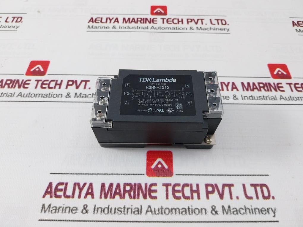 Tdk-lambda Rshn-2010 Emc Filter 250 Vdc 10A 50/60 Hz 2500Vac 55°C