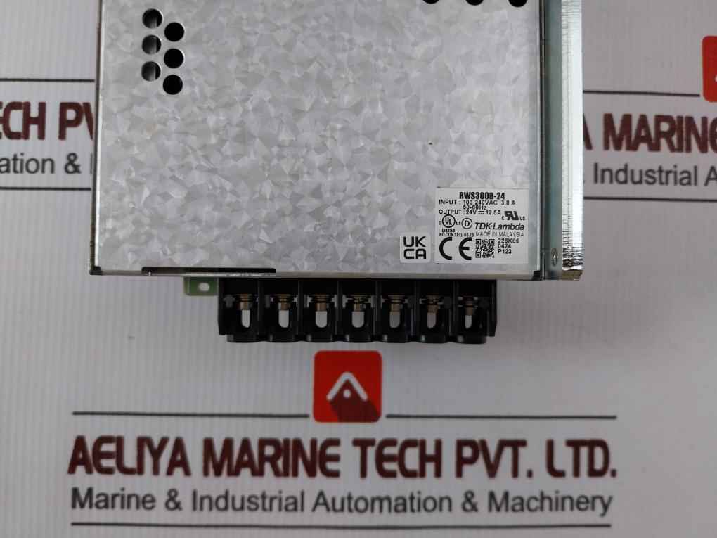 Tdk-lambda Rws300B-24 Switching Mode Power Supply 100-240Vac 3.8A 50-60Hz 70°C