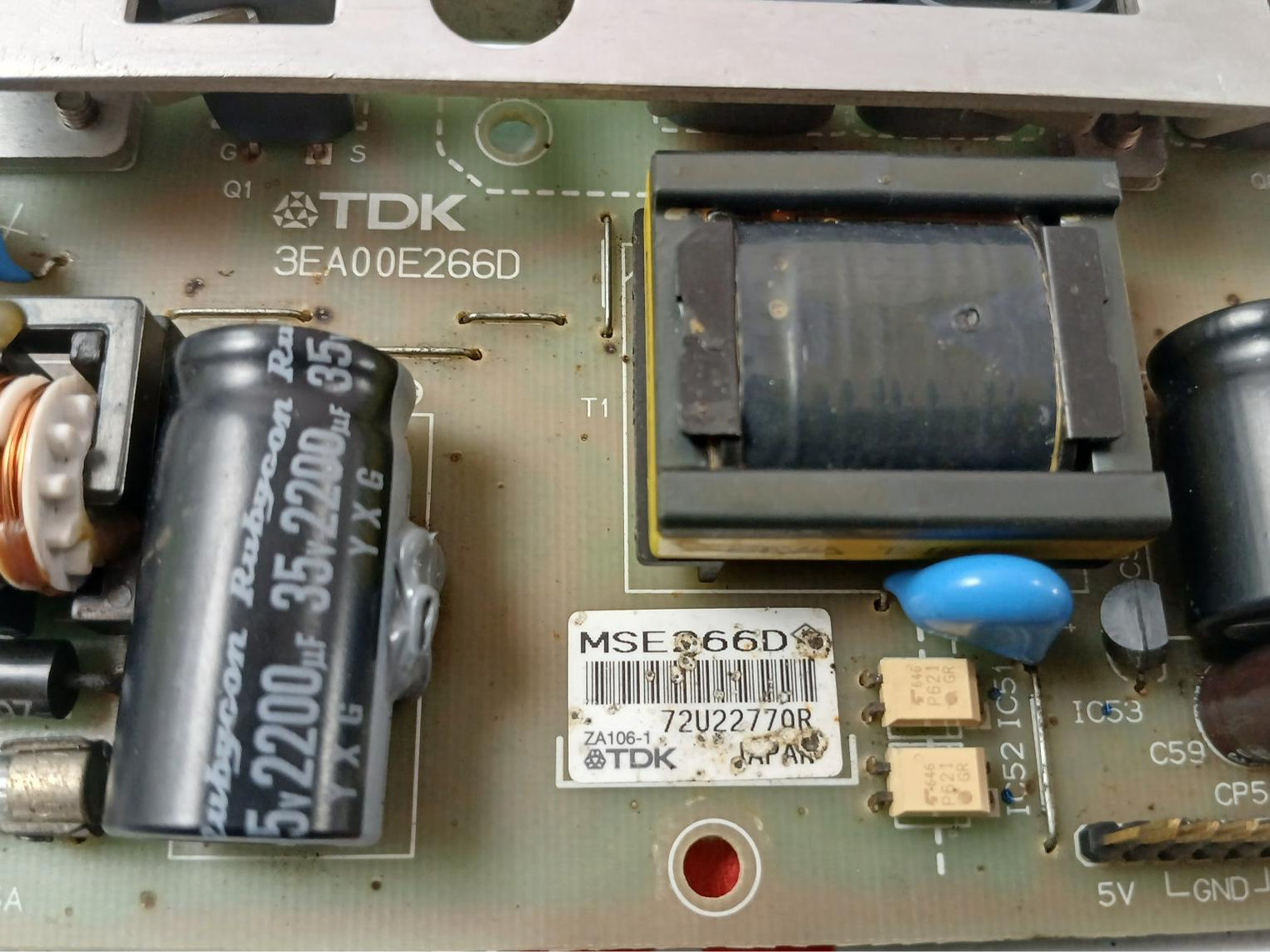 Tdk 3Ea00E266D Power Supply Board Mse266D 72U22770R