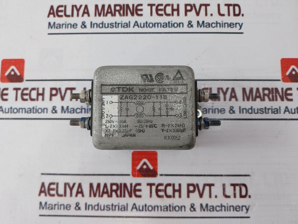 TDK ZAG2220-11S Noise Filter 250V~20A 50/60Hz 300 Gm
