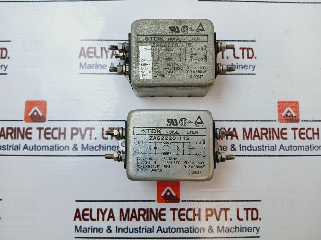 TDK Zag2220-11s Noise Filter 250v~20a 50-60hz