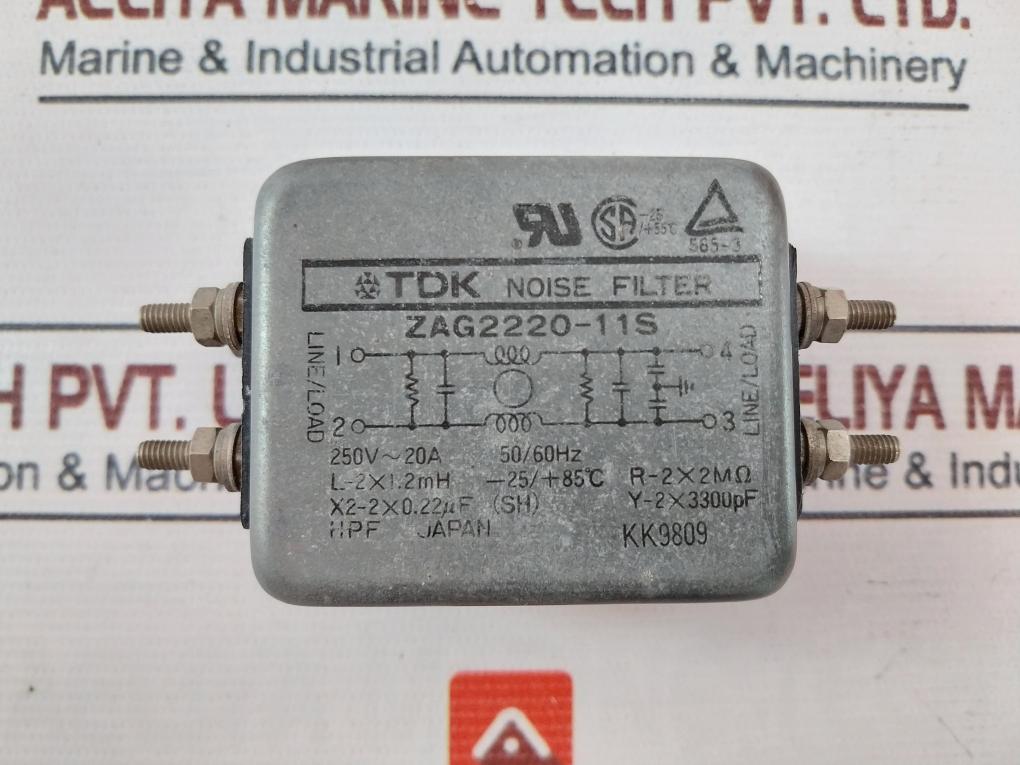 Tdk Zag2220-11S Noise Filter 250V~20A 50/60Hz