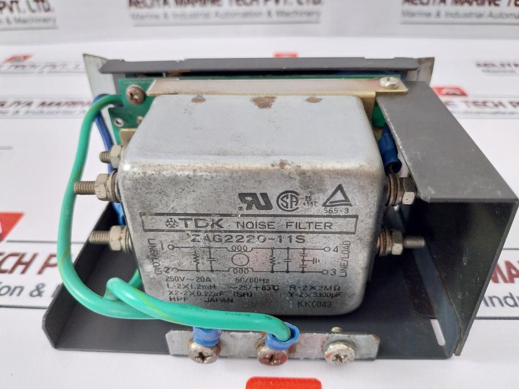 TDK ZAG2220-11S Noise Filter 250V~20A 50/60Hz Uf2323P