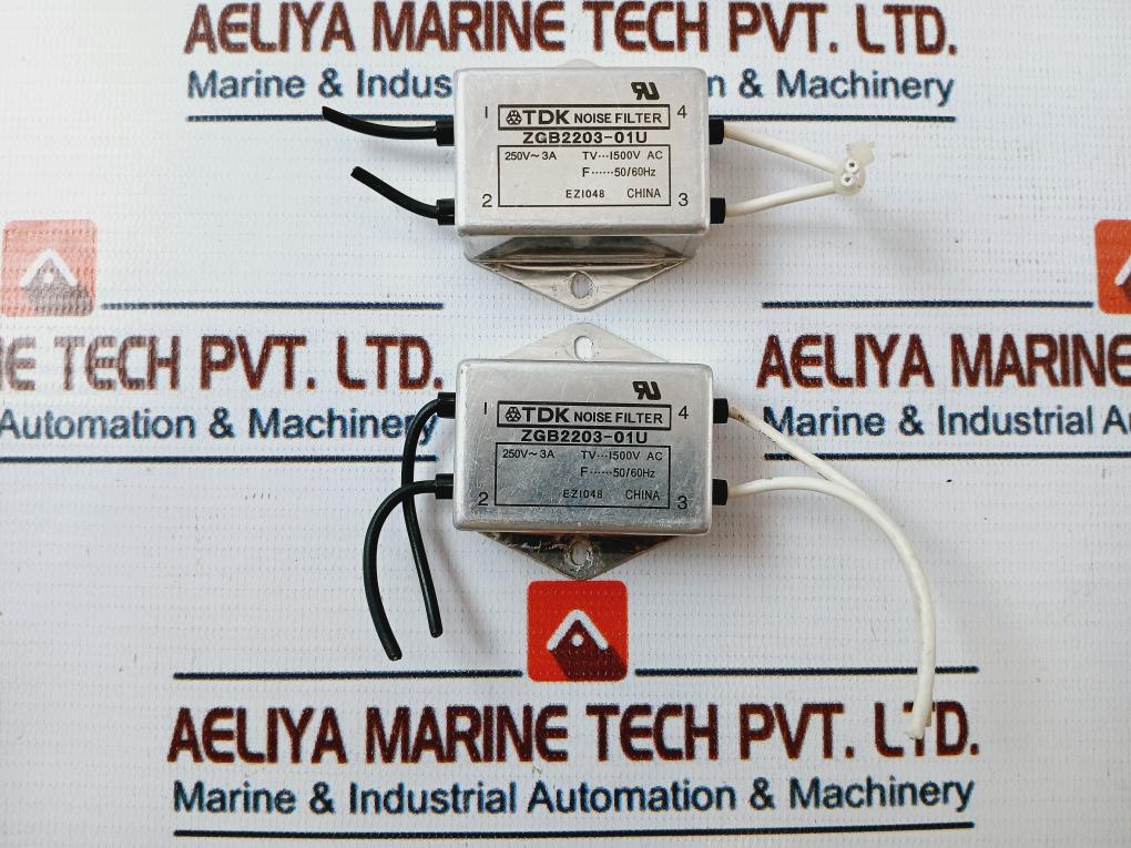 Lot Of 3X Tdk Zgb2203-01U Noise Filter 50/60Hz