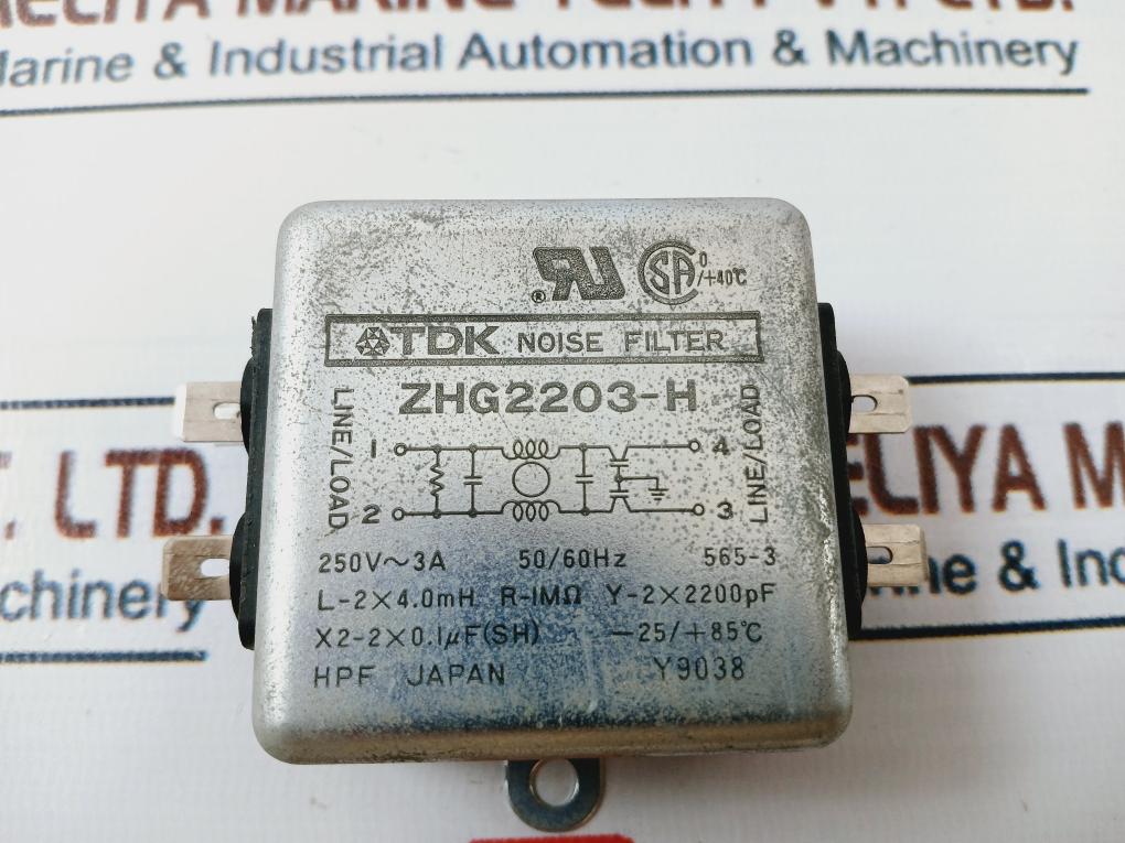 Tdk Zhg2203-h Noise Filter 250V~3A 50/60Hz