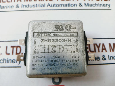 Tdk Zhg2203-h Noise Filter 250V~3A 50/60Hz