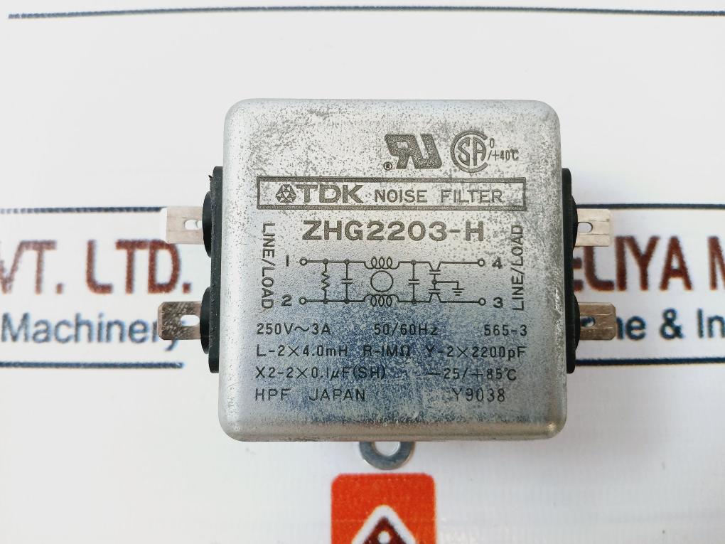 Tdk Zhg2203-h Noise Filter 250V~3A 50/60Hz
