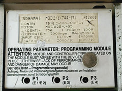 Indramat Tdm 1.2-100-300-w1 A.C. Servo Controller 300 Vdc