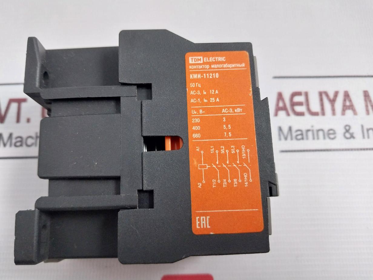 Tdm Electric Kmh-11210 Small-sized Contactor Ac-3 Ie 12 A 50 Hz