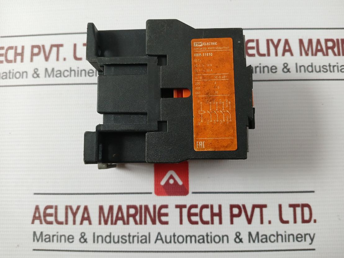 Tdm Electric Kmh-11810 Contactor Ac-3 Ie 18A 50 Hz Uc 230B-/230V-