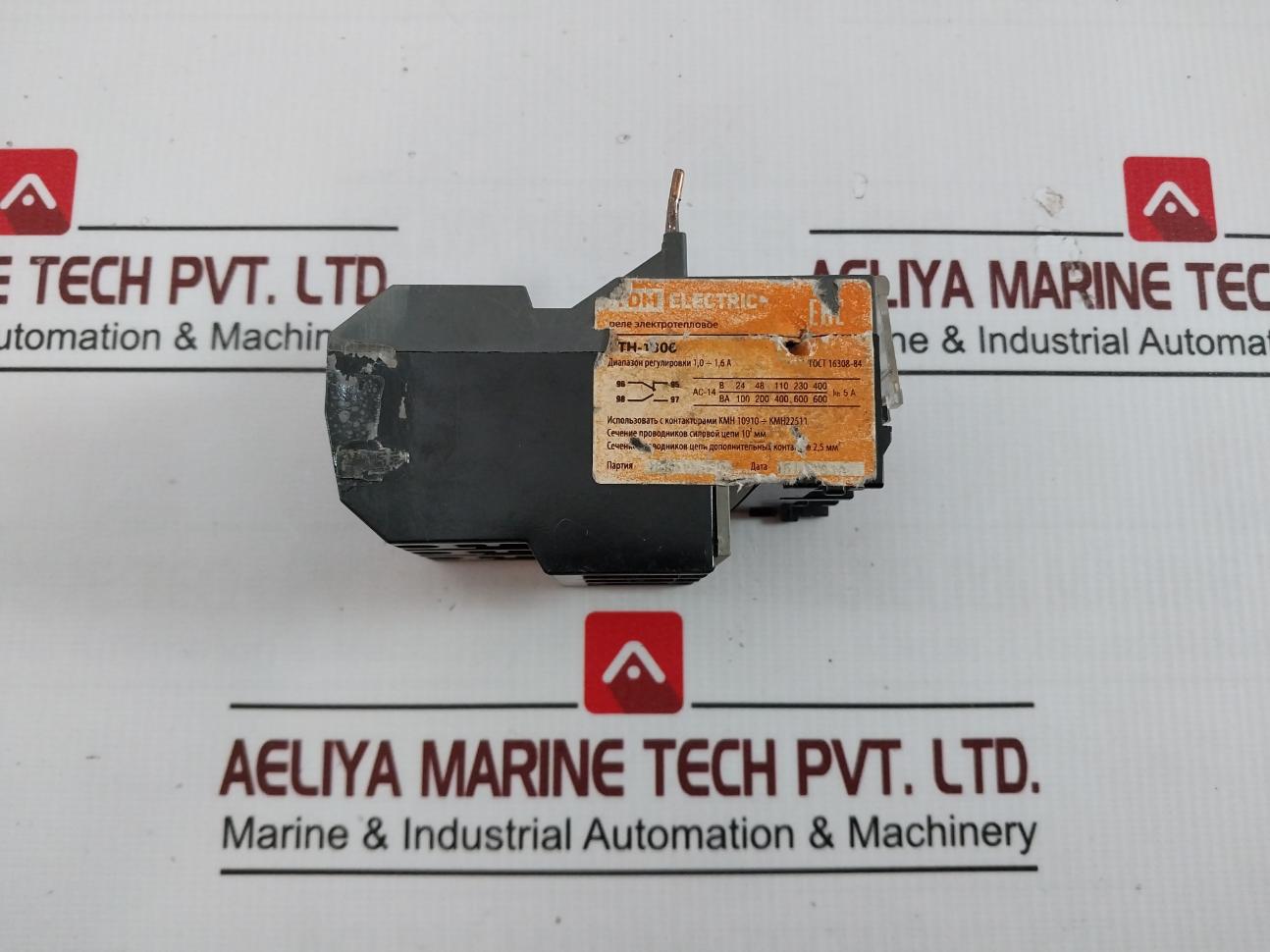 Tdm Electric Pth-1306 Electrothermal Relay Ac-14 5A 1,0-1.6A