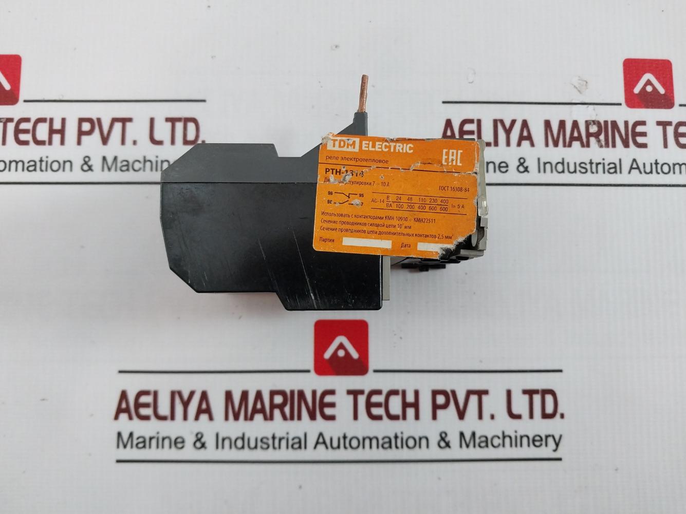 Tdm Electric Pth-1314 Electrothermal Relay 7-10A, Ac-14 5A