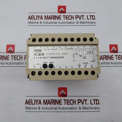 Tdw-cybaca Watt Transducer Ac&M Input: 3 § 4W 440V Ct 800/5A