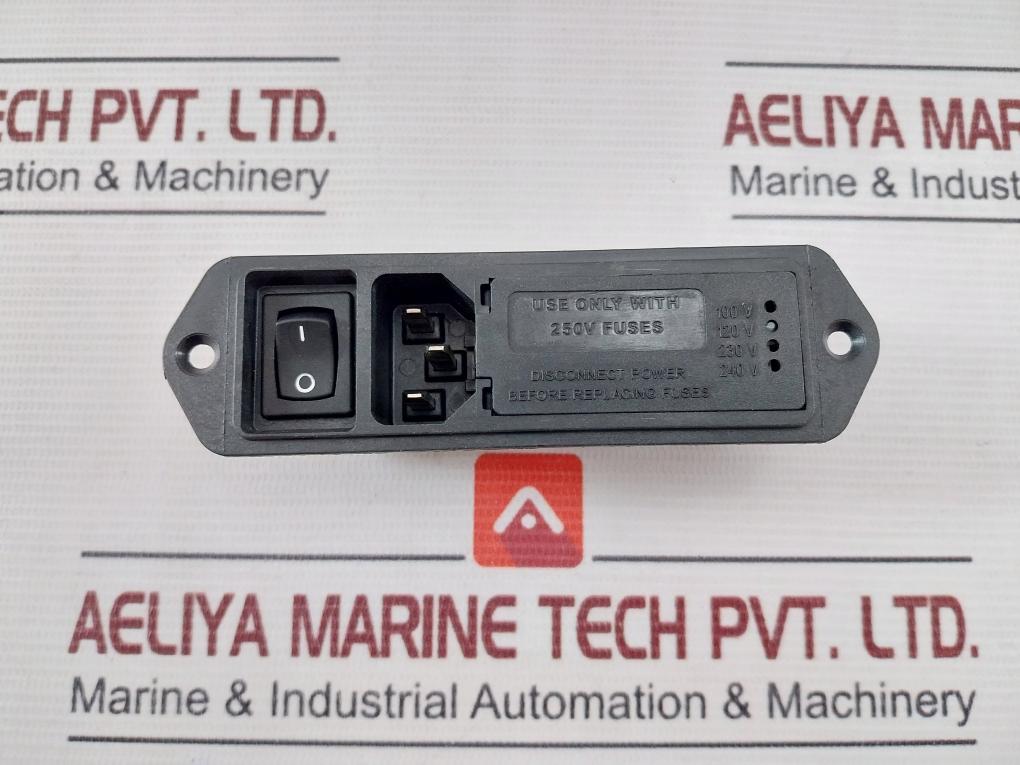 Te Corcom 6Vm4S Power Entry Module 6A 120V 50-60Hz