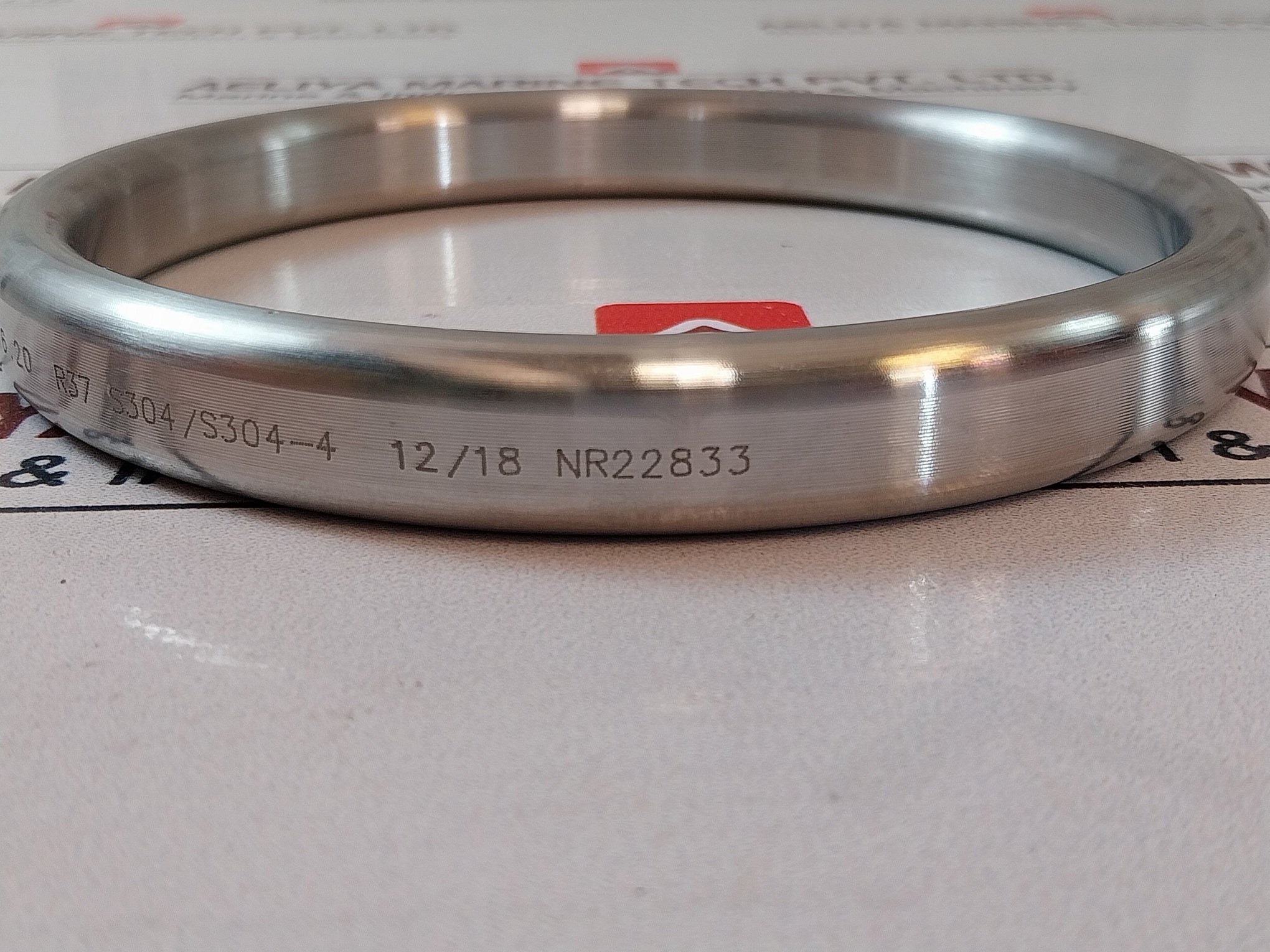 Teadit Asme B16.20 Gasket Ring Anel 950 Oval Aisi-304 R-37