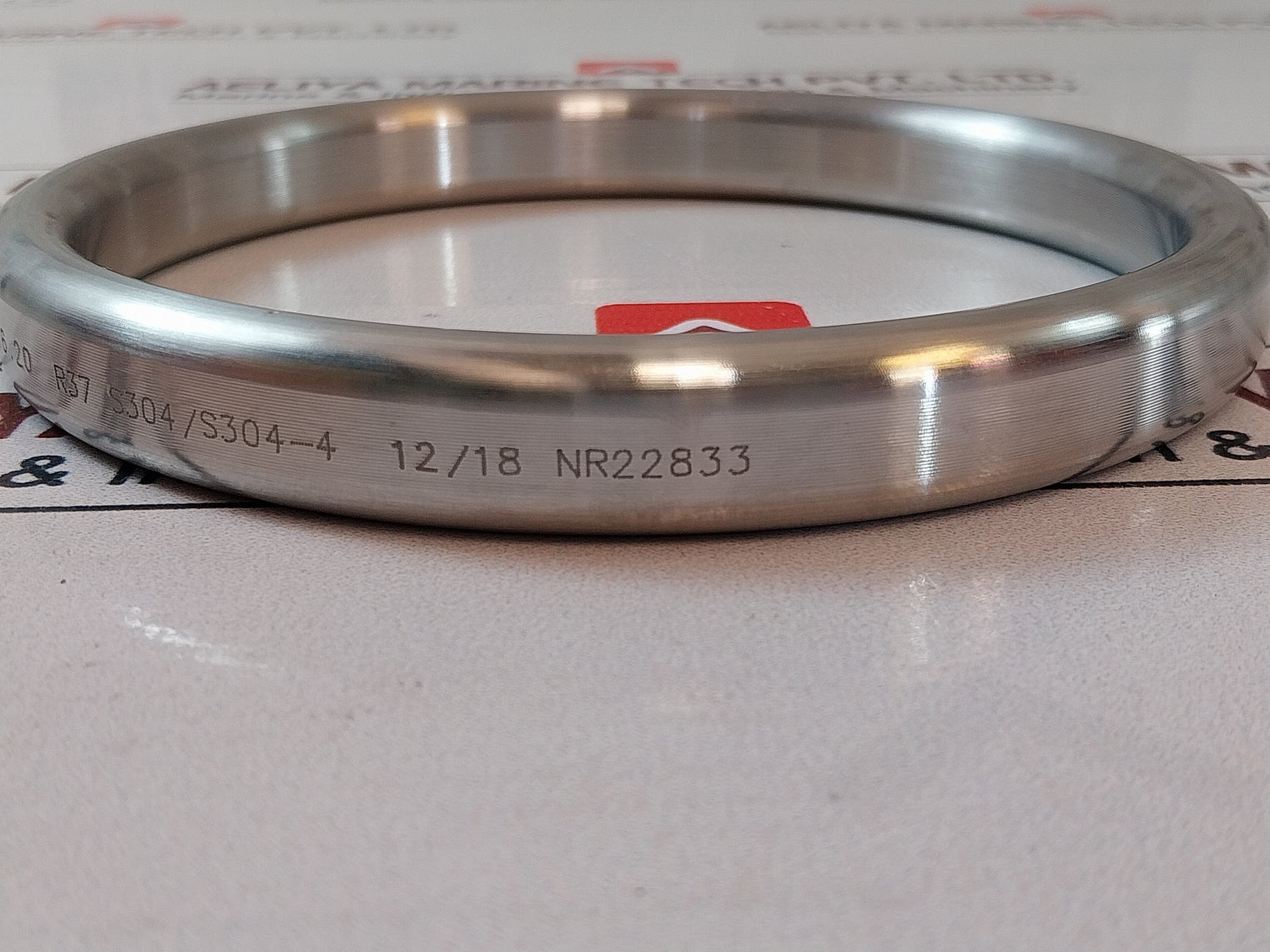 Teadit Asme B16.20 Gasket Ring Anel 950 Oval Aisi-304 R-37