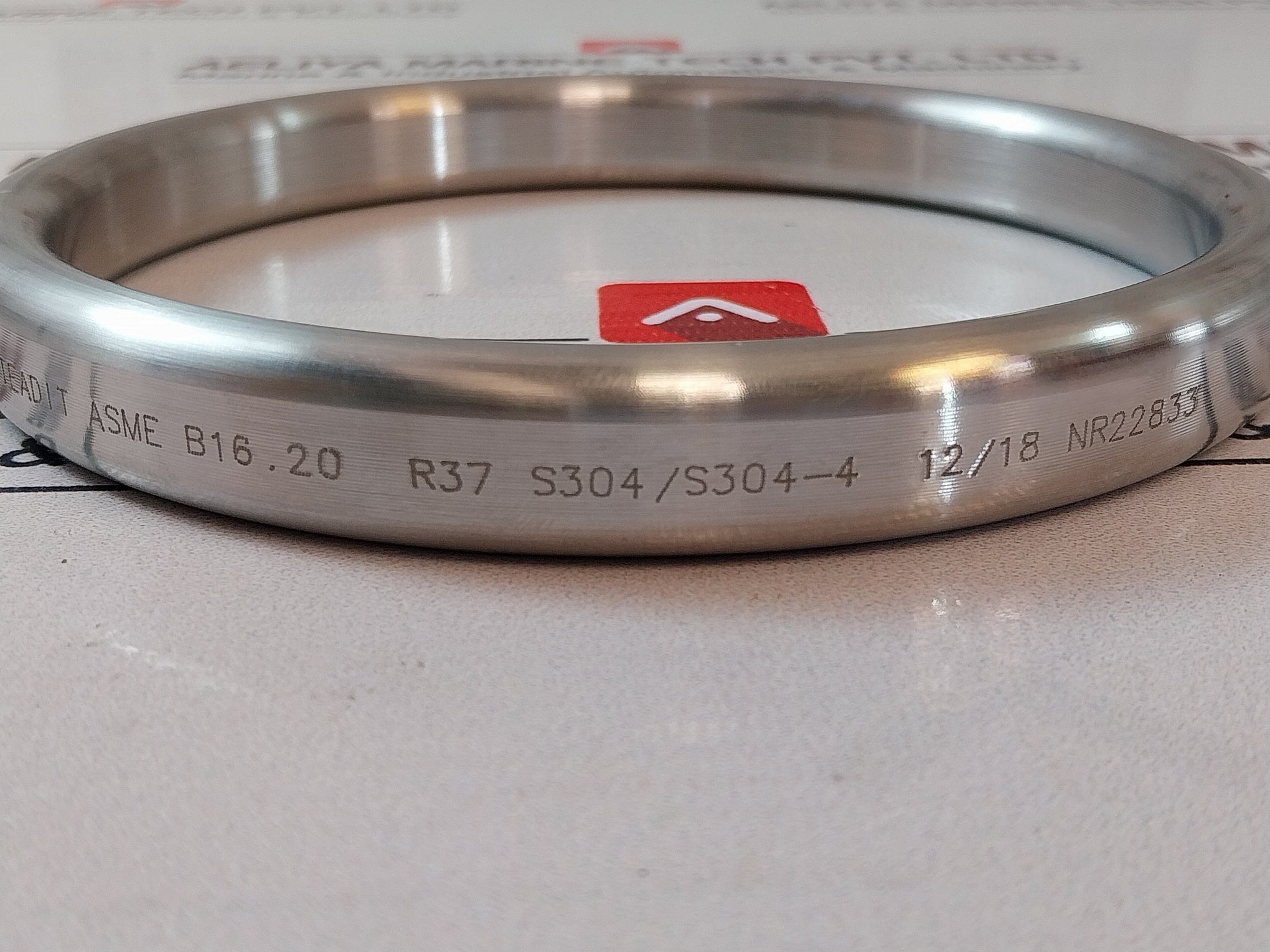 Teadit Asme B16.20 Gasket Ring Anel 950 Oval Aisi-304 R-37