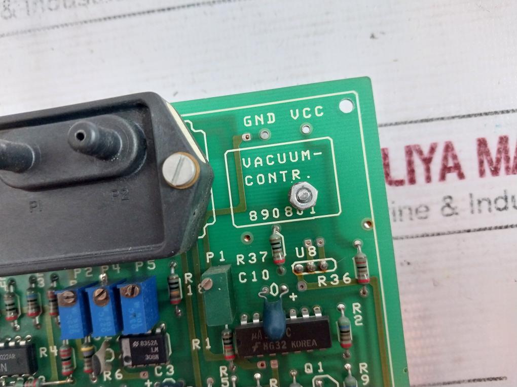 Teamtec 890801 Incinerator Vacuum Control Board Used