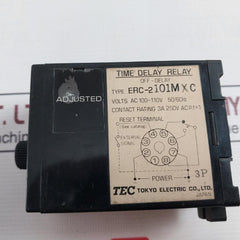 Tec Erc-2101Mxc Time Delay Relay Ac100-110V 50/60Hz 0-60Sec