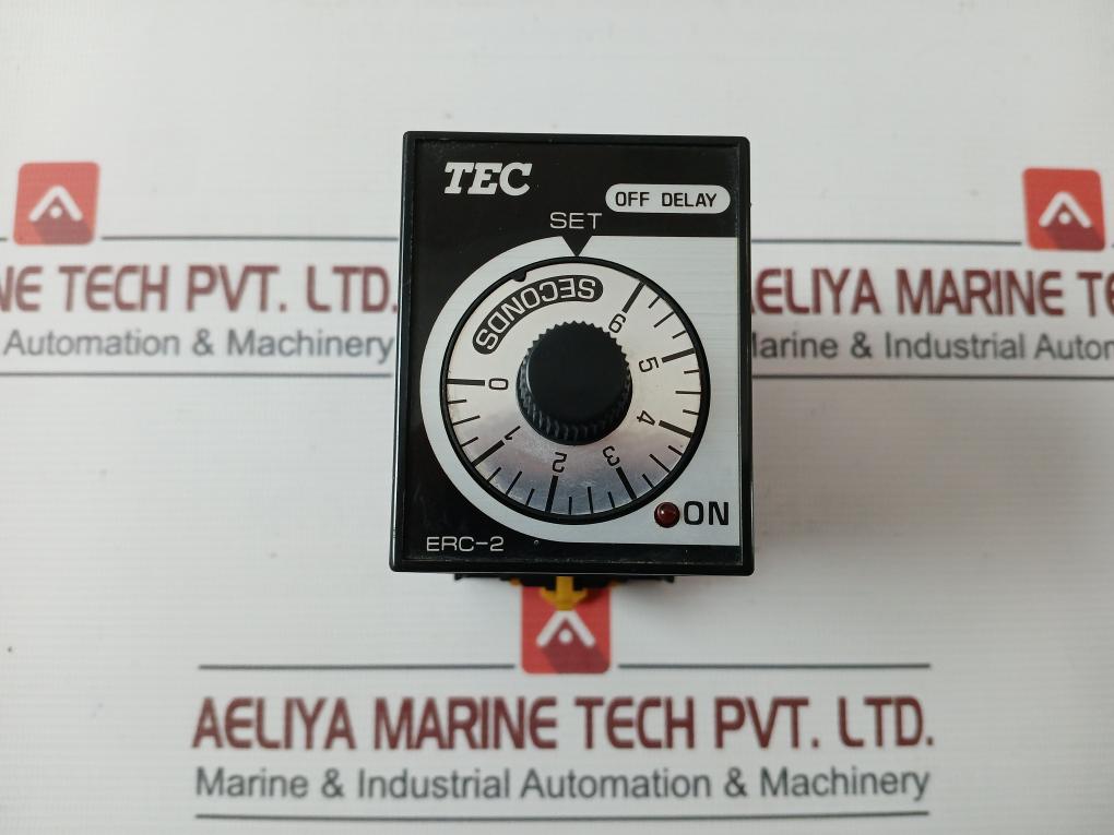 Tec Erc-2106S Xc Time Off Delay Relay With Base 0-6 Sec