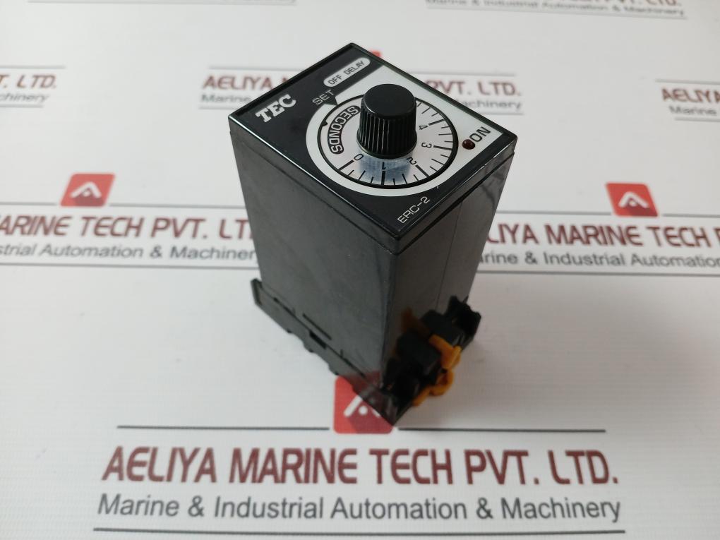 Tec Erc-2106S Xc Time Off Delay Relay With Base 0-6 Sec