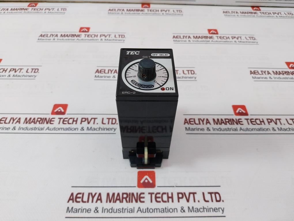 Tec Erc-2106S Xc Time Off Delay Relay With Base Ac 100- 110V 50/60 Hz 3A 250V Ac