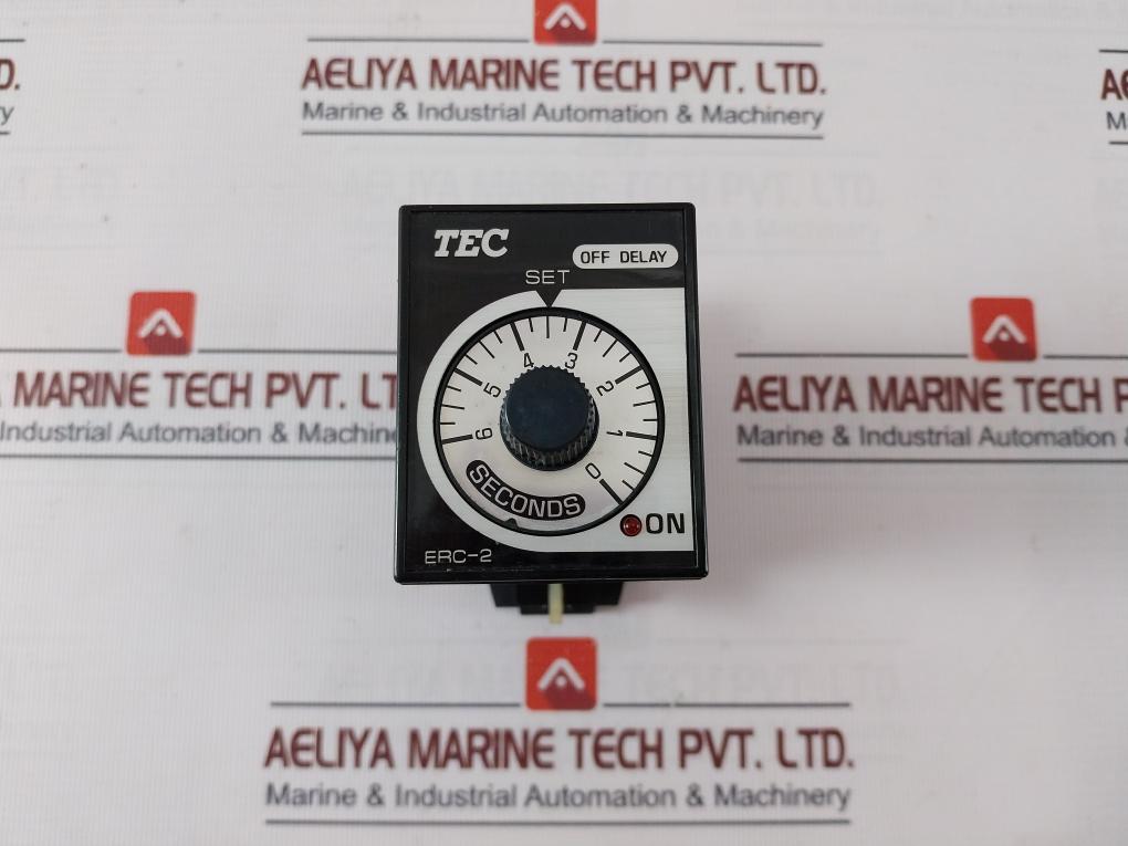 Tec Erc-2106S Xc Time Off Delay Relay With Base Ac 100- 110V 50/60 Hz 3A 250V Ac