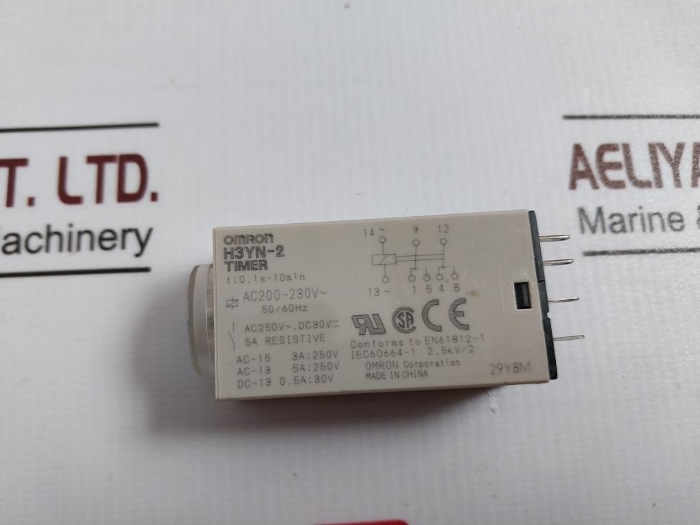 Omron H3yn-2 Time Delay Relay Iec60664-1 Ac250v Dc30v 50/60hz