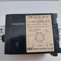 Tec Erc-2 Time Delay Relay Ac 100-110V 50/60 Hz 3A 250V Ac Erc-2106S Xc
