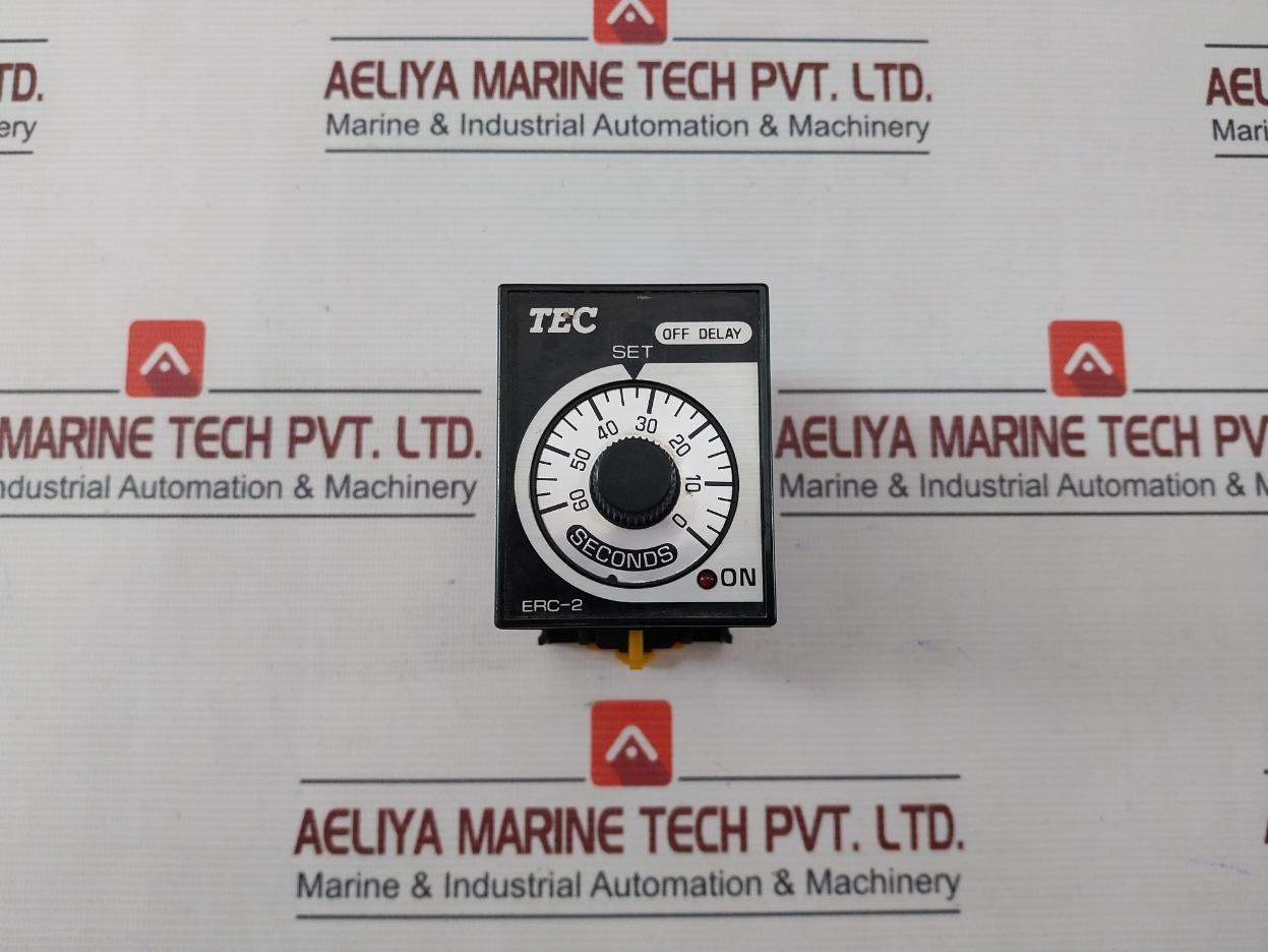 Tec Erc-2 Time Delay Relay Erc-2101Mxc 0 To 60 Sec