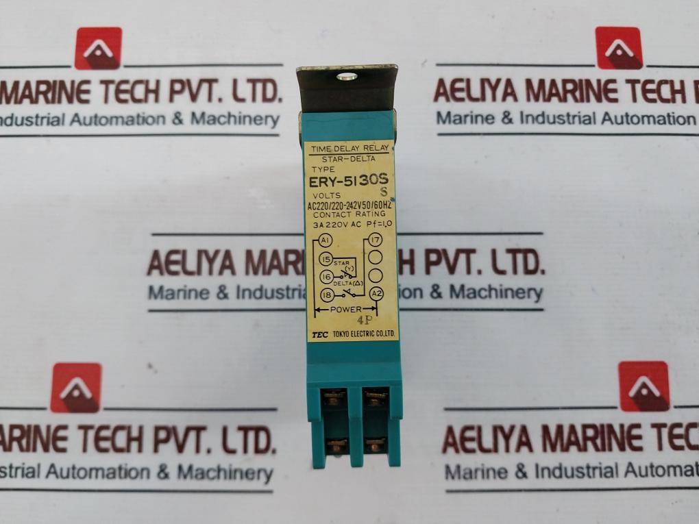 Tec Ery-5130s Star-delta Time Delay Relay 0-30s, 3a 220vac