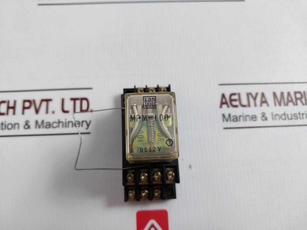Tec Mpm-100 General Purpose Relay With Base Mpf-24 Dc 12V