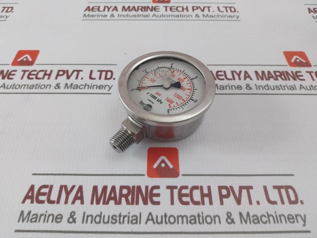 Tec Sis 1106970043 Pressure Gauge 0-1400 Psi