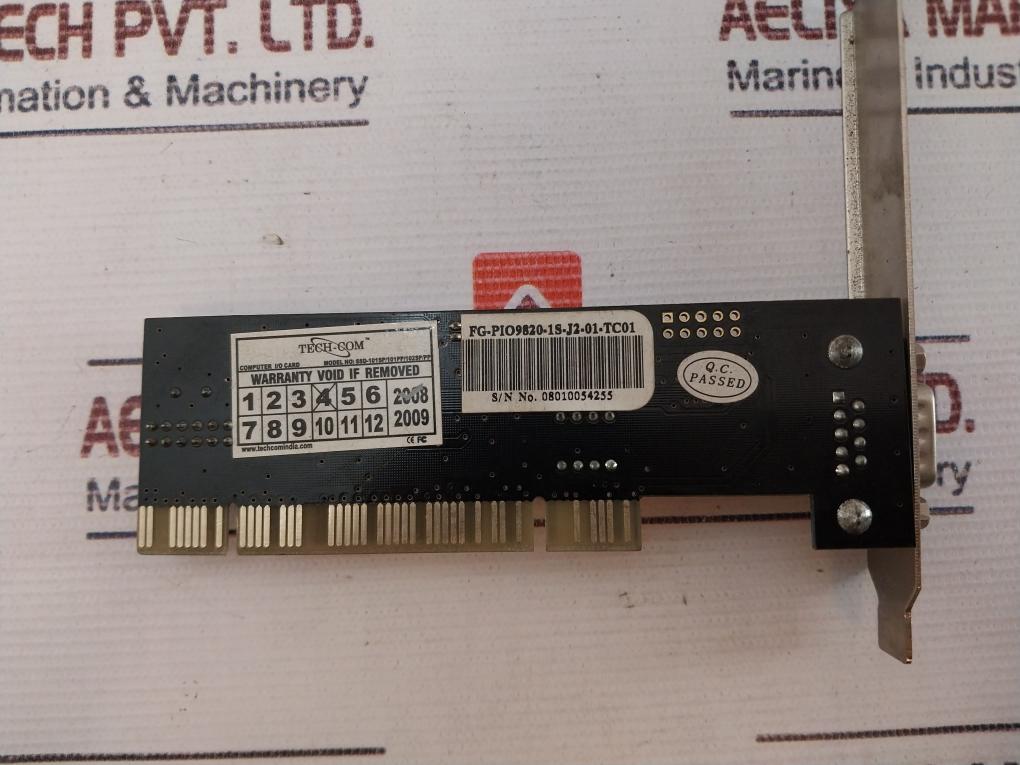 Tech-com Ssd-101Sp/101Pp/102Sp/Pp Computer I/O Card