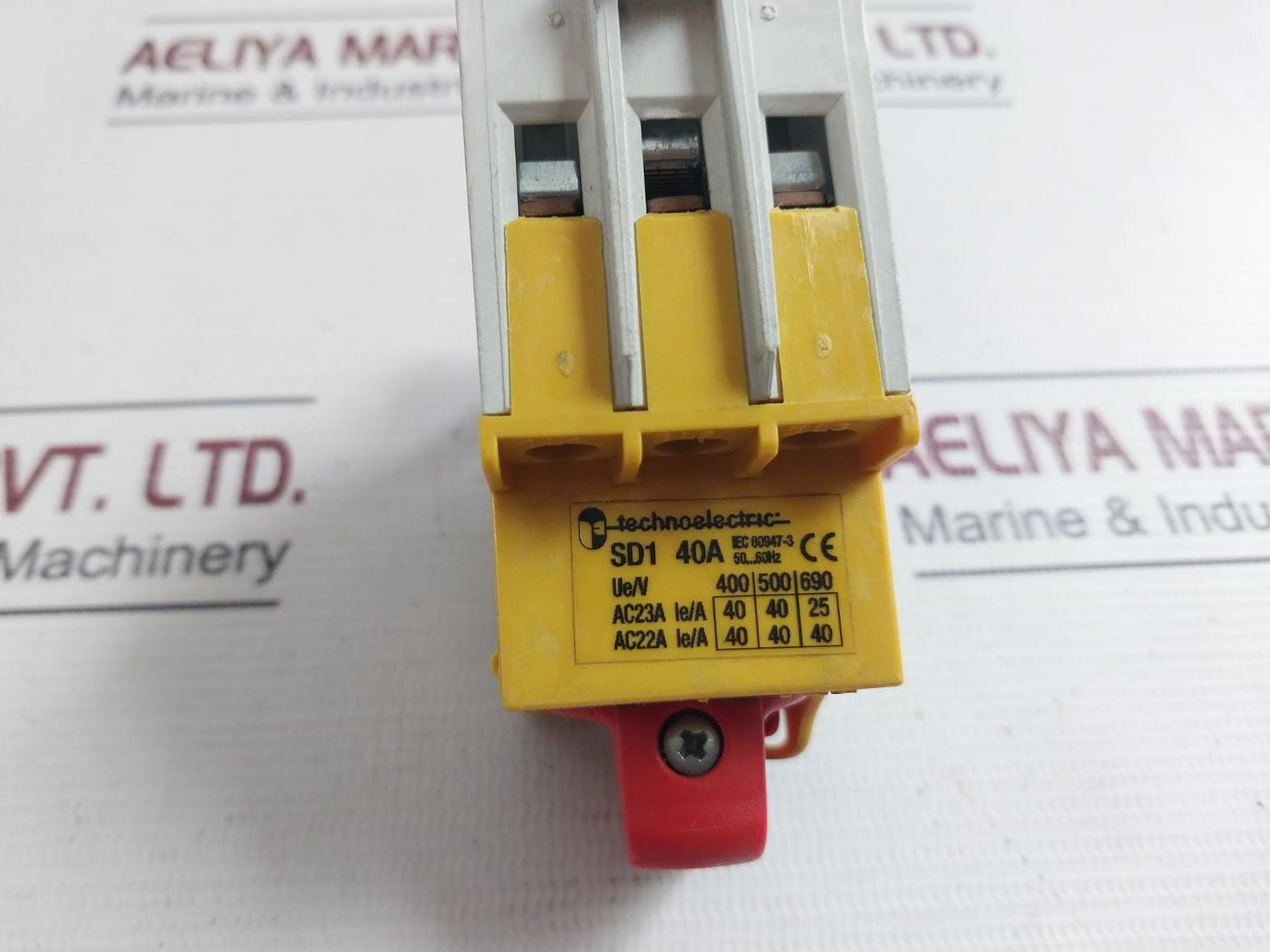 Technoelectric Sd1-040-rr 3 Phase Disconnect Switch 40A 600V Ac