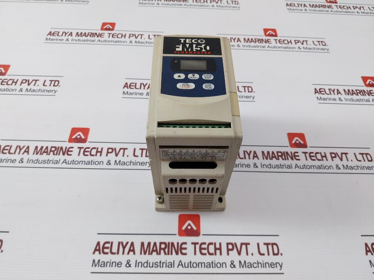 Teco Fm50-201-c Fluxmaster Ac Drive Inverter 200–240V Ac 50/60 Hz 9.4A