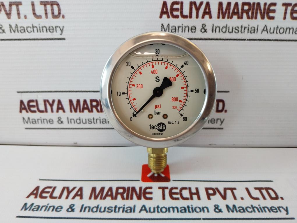 Tecsis 0-60 Bar Pressure Gauge 4131224460