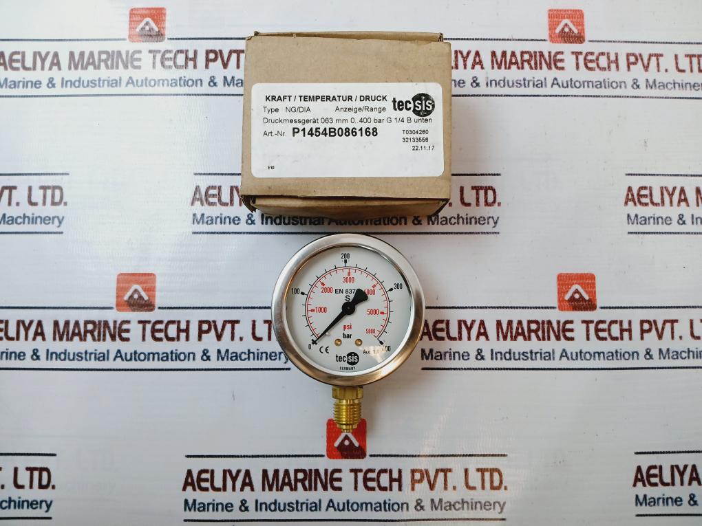 Tecsis Ng/Dia Pressure Gauge 0-400 Bar 0-5800 Psi