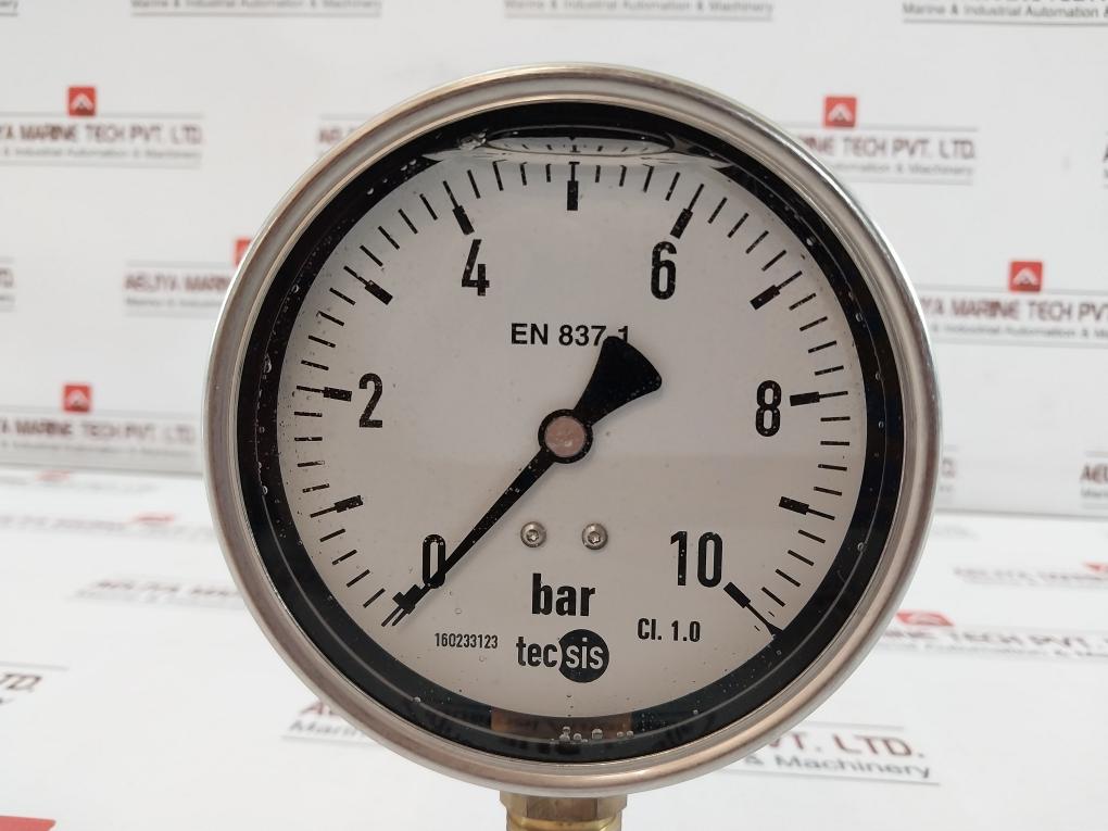 Tecsis Ng/Dia Pressure Gauge 0 To 10 Bar 100 Mm