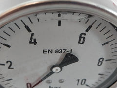 Tecsis Ng/Dia Pressure Gauge 0 To 10 Bar 100 Mm