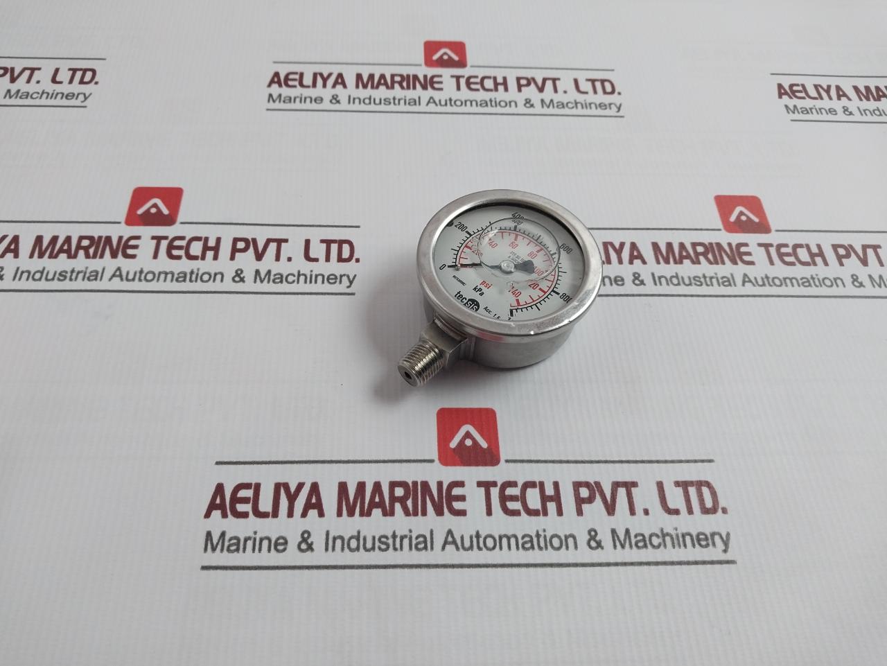 Tecsis Acc. 1.6 Pressure Gauge 316Ss 0-140 Psi 0-1000Kpa