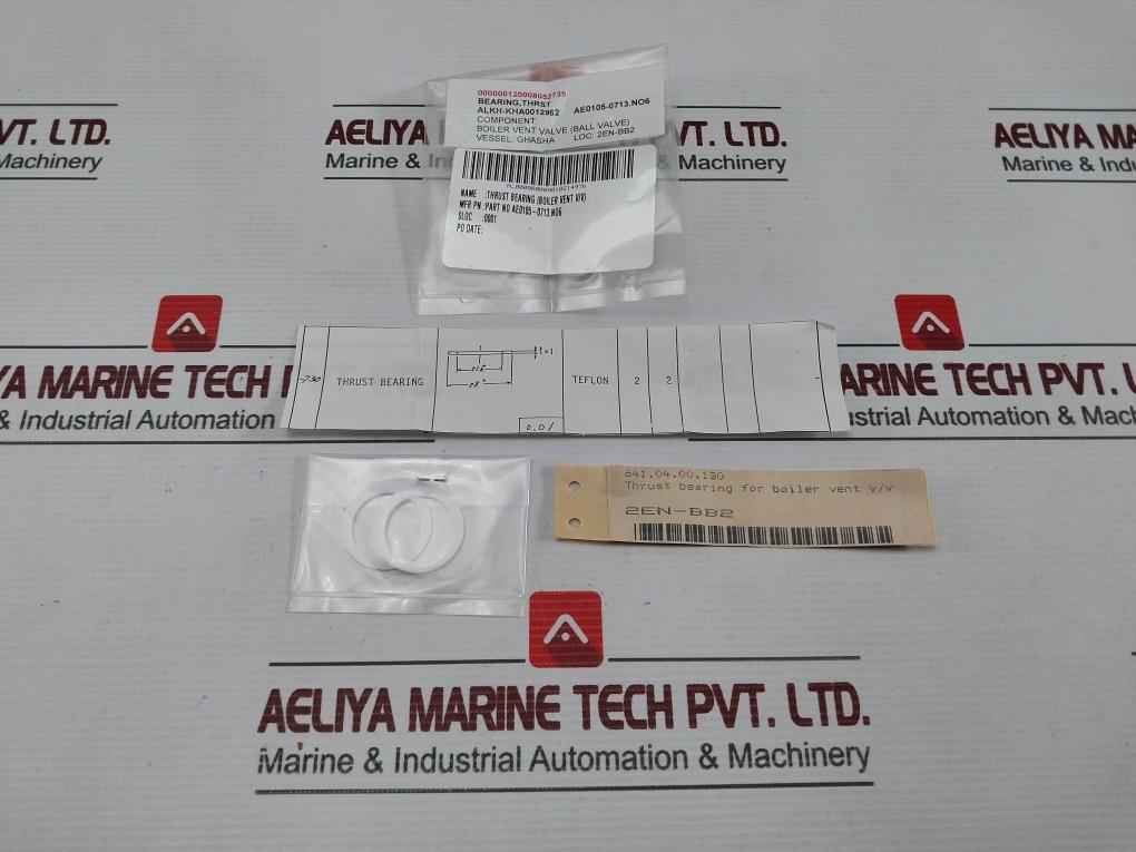 Teflon Ae0105-0713.N07 Seat Gland Steam Thrust Bearing Kit For Boiler Vent V/V