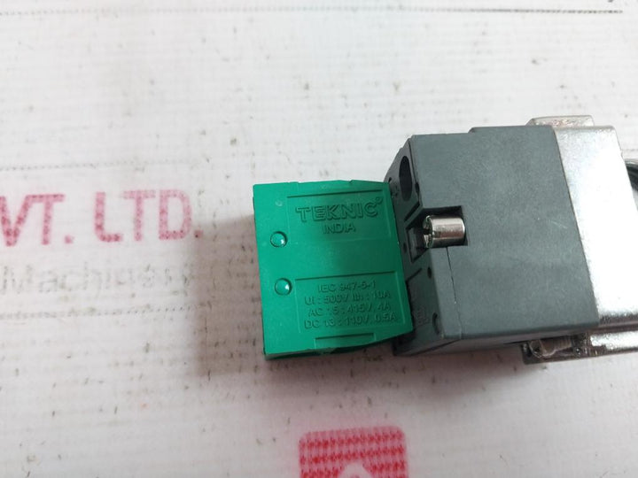 Teknic 2Alrf4L Illuminated Flush Actuator 240Vac±20% 500V Ith: 10A 110V, 0.5A