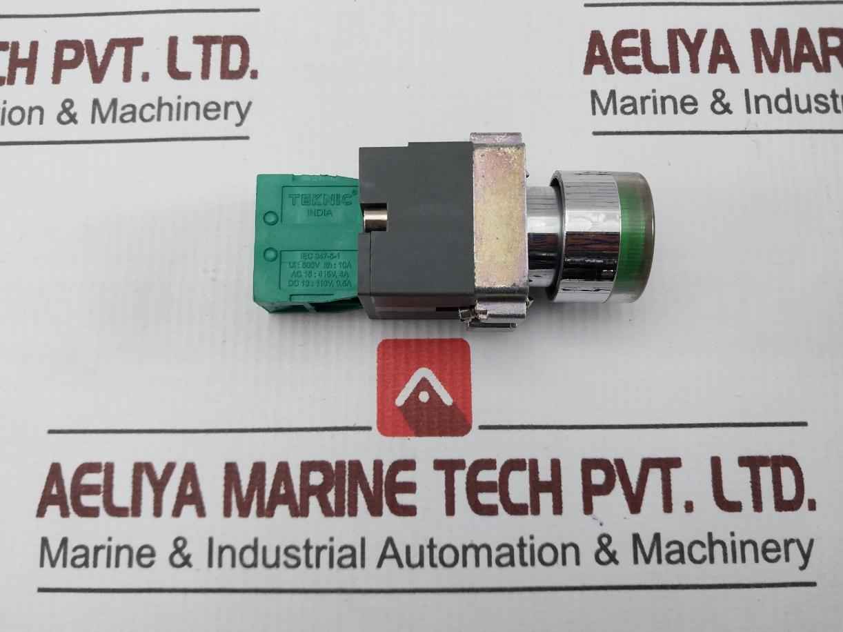 Teknic 2Lhlr 240 Ac Green Push Button 500V 10A