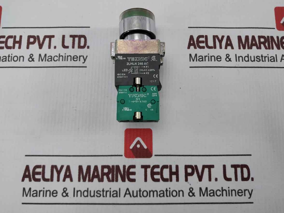 Teknic 2Lhlr 240 Ac Green Push Button 500V 10A