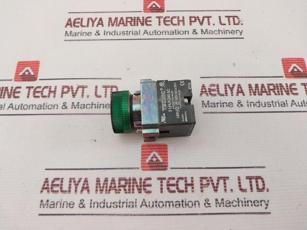 Lot Of 3X Teknic 2 Lhlr 240 Ac Green Led Indicator Lamp Push Button