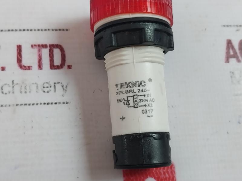 Teknic 3Plbrl Red Plastic Led Indicator Lamp