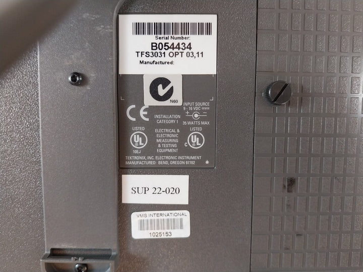 Tektronix Tfs3031 Optical Time Domain Reflectometer Set (Without Battery)
